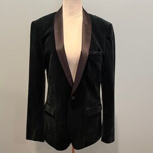 Paisley & Gray Green Velvet Shawl Collar Sport Coat